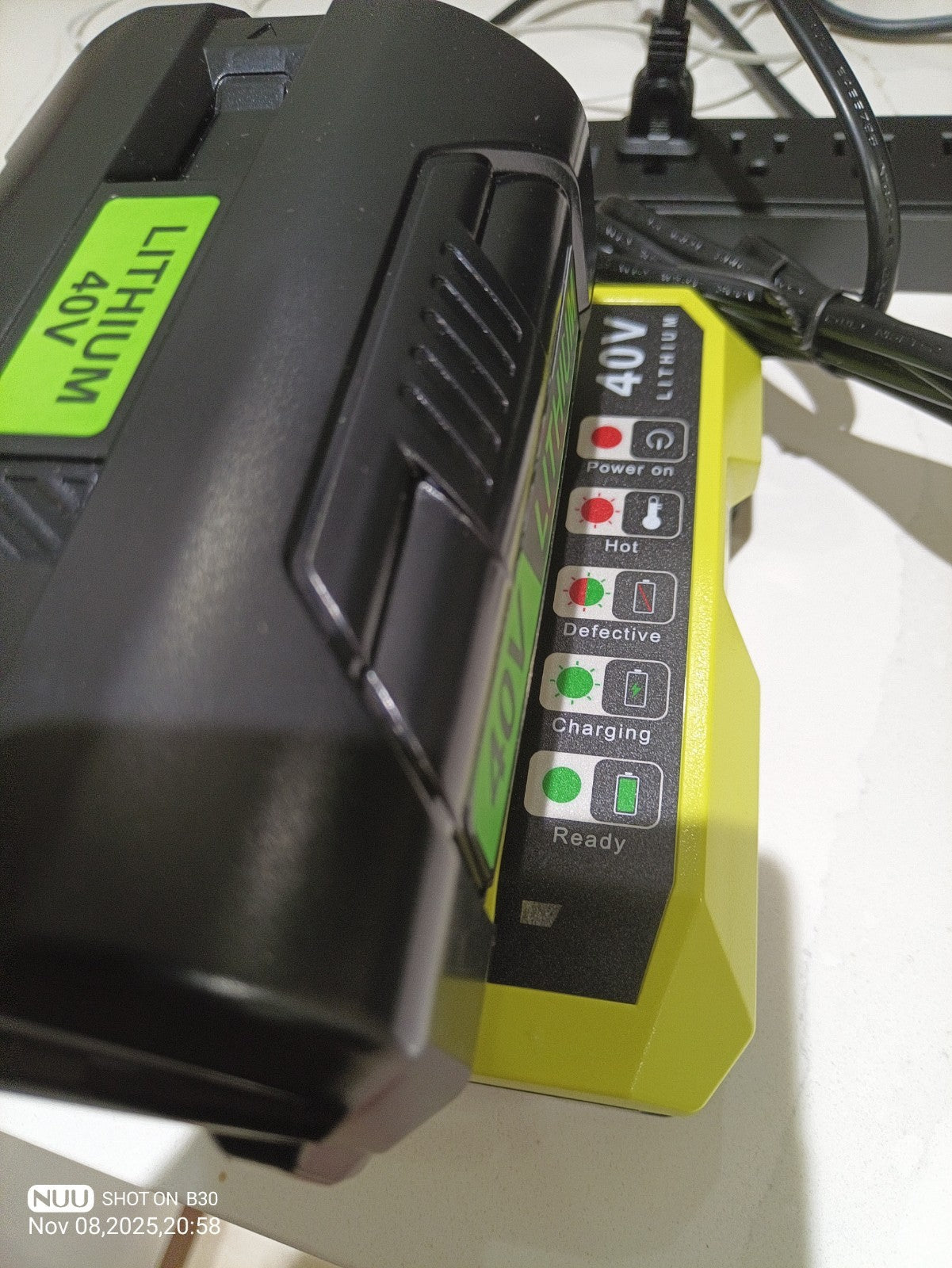1~4x 6.0/8.0AH Battery/Charger For Ryobi 40V Lithium-Ion OP4026 OP40601 OP4050A10