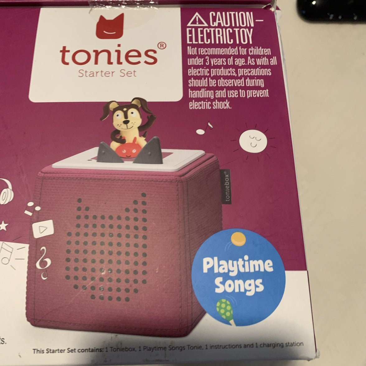 Tonies Toniebox Playtime Puppy Starter Set - Pink New Sealed #100007632