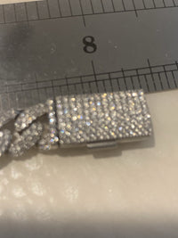 Moissanite Cuban Bracelet,  Iced Out 8.5”, 10mm, Sterling Silver 925, 1.5 Oz2