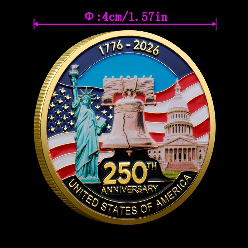 250 American Anniversary Challenge Coin4