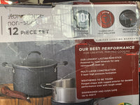 T-Fal Cookware Stone Force Nonstick Cookware Set 12 Piece See Photos2