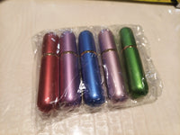 Set of 5 Aluminum Blank Essential Oil Aromatherapy Nasal Inhaler Aromasticks NEW0