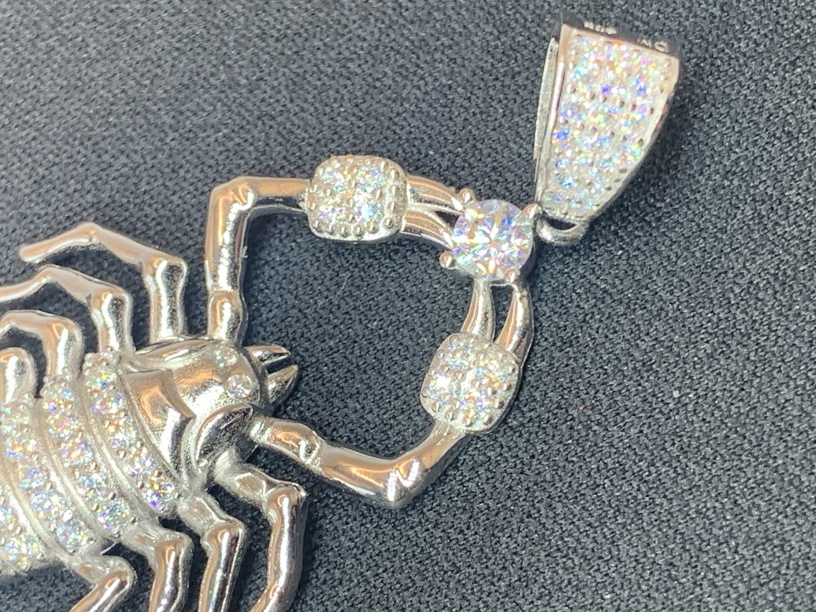 SCORPION CHARM | 3 CTW VVS D MOISSANITE | Solid Sterling Silver 925 2