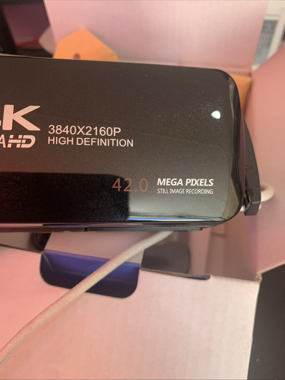 AC13 4K Ultra HD Handheld Camcorder Black ,  Two Batteries, Tested12