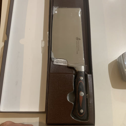 TUO Chopper Knife - 7 inch Meat Cleaver Chopping Knife - Heavy Duty Butcher K...
