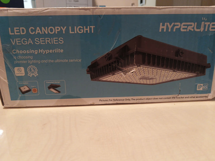 HYPERLITE 100W LED Canopy Lights: Dimmable 100W-5000K, Bronze0