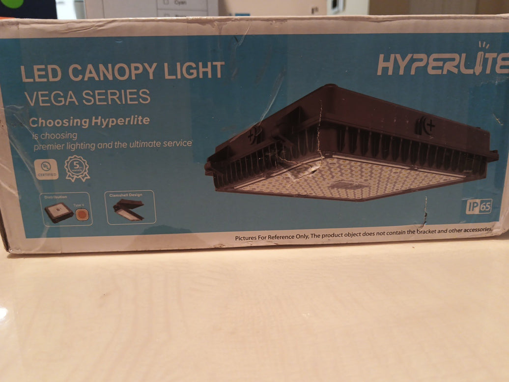HYPERLITE 100W LED Canopy Lights: Dimmable 100W-5000K, Bronze0