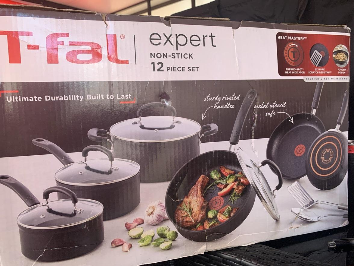 t-fal 12 piece set Non Stick, Expert Collection Induction, Even Heating0