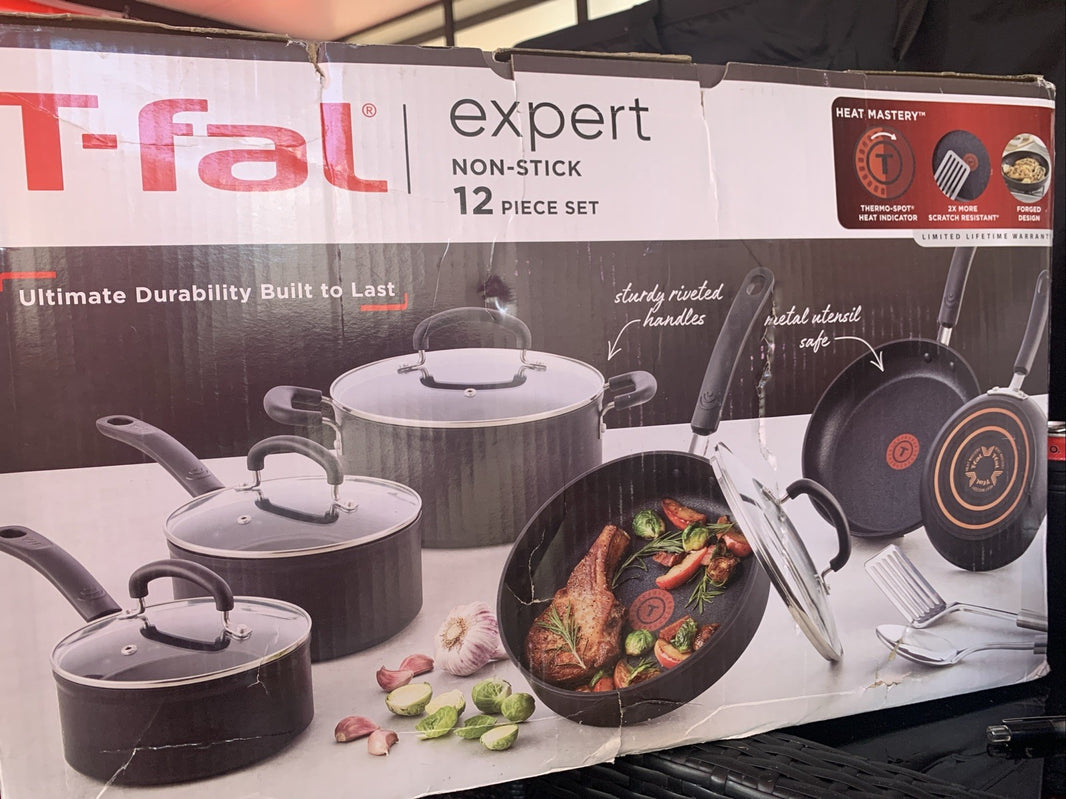 t-fal 12 piece set Non Stick, Expert Collection Induction, Even Heating0