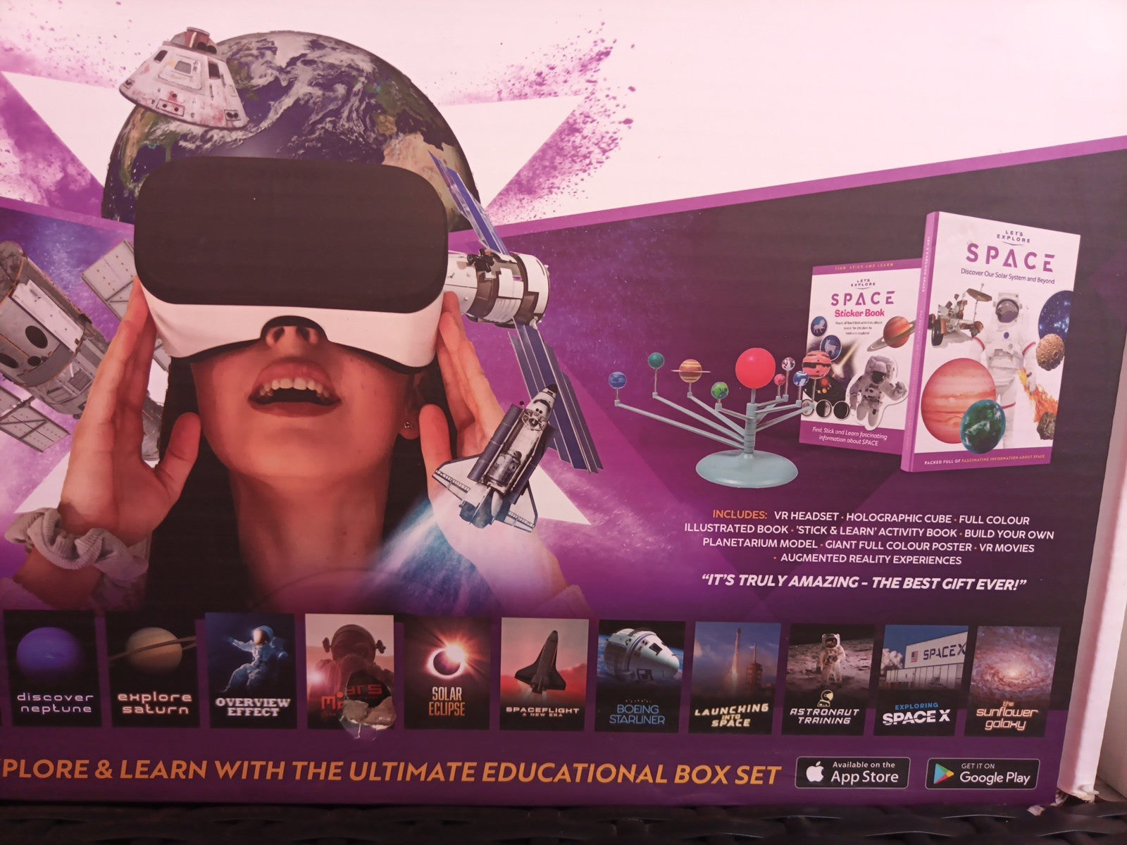 Let's Explore VR Headset Space Edition for Kids - STEM Gift Box Brand2