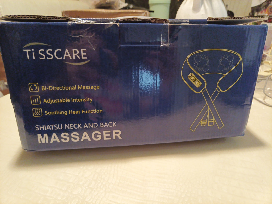 TISSCARE Shiatsu Neck Massager for Pain Relief Deep Tissue, Back Ma... Fast Ship0