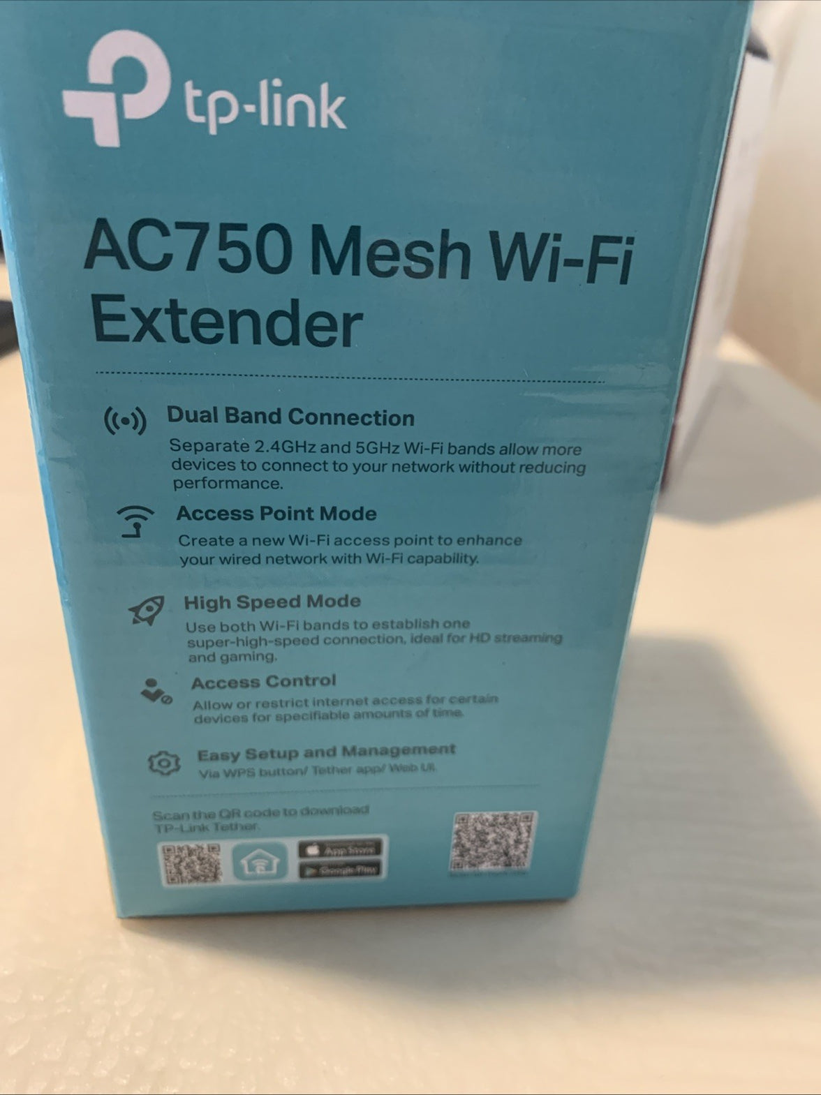 New TP-Link Mesh Wi-Fi Extender AC750 Dual Band RE2201