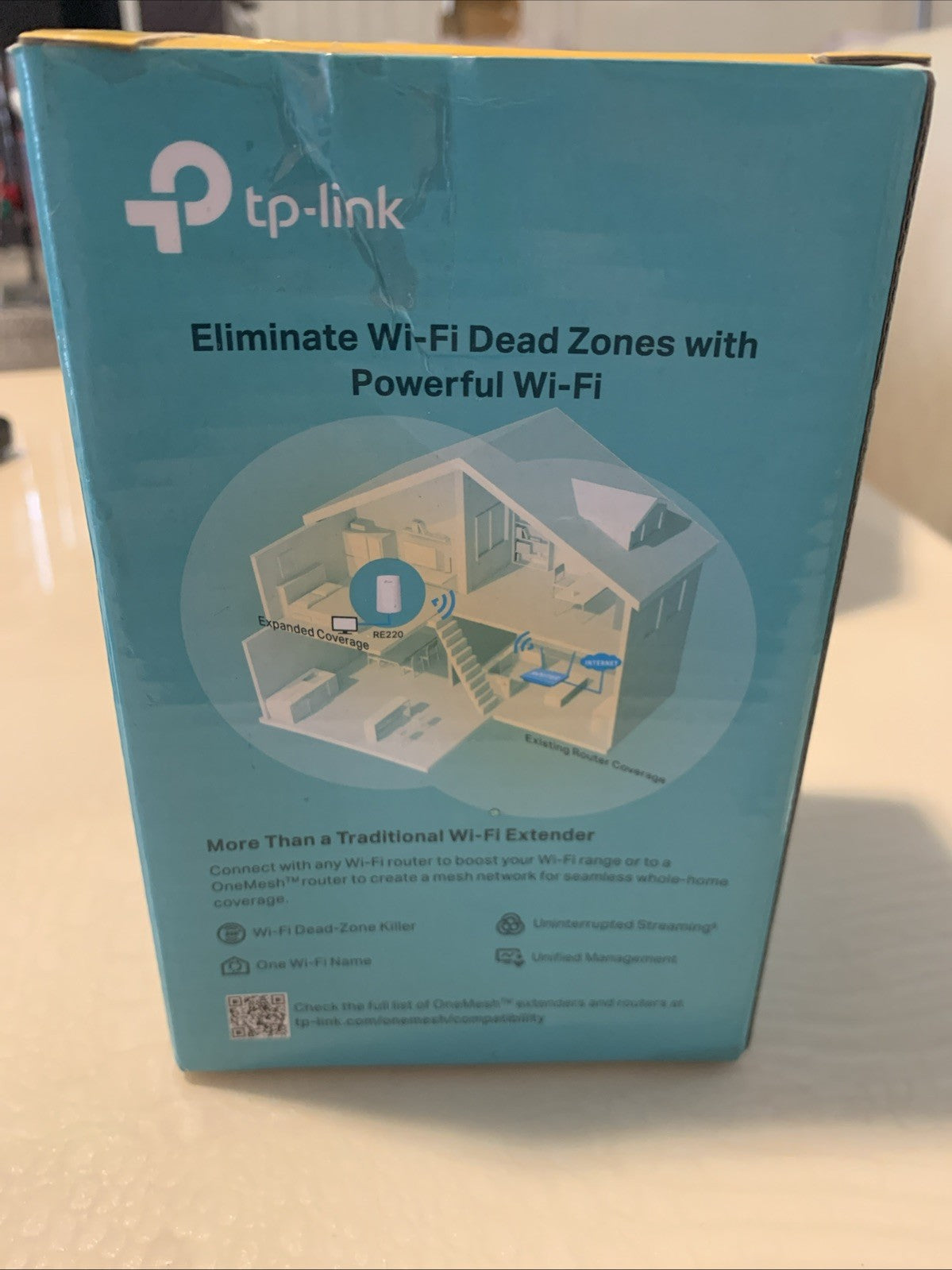 New TP-Link Mesh Wi-Fi Extender AC750 Dual Band RE2202