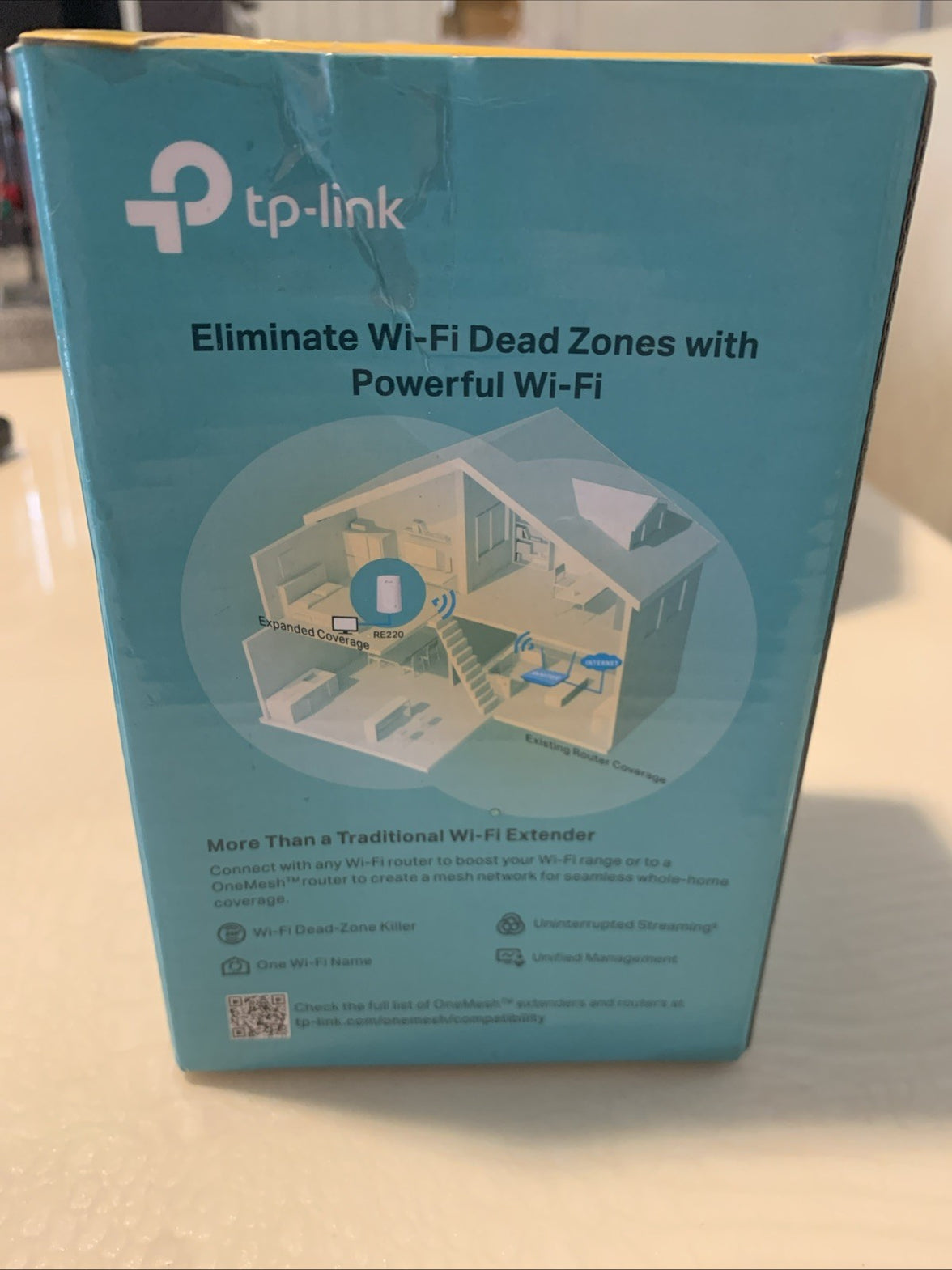 New TP-Link Mesh Wi-Fi Extender AC750 Dual Band RE2202