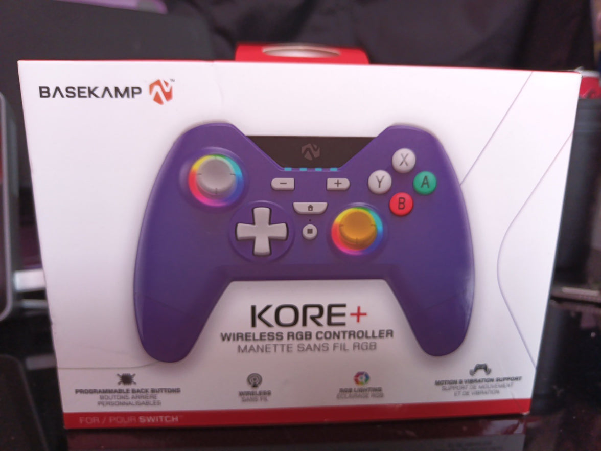 *BASEKAMP Kore+ Wireless RGB Controller compatible with Nintendo Switch 0