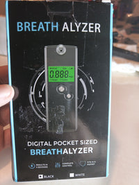 Professional Breathalyzer, With Disposable Mouth Pieces, Black, With Case0