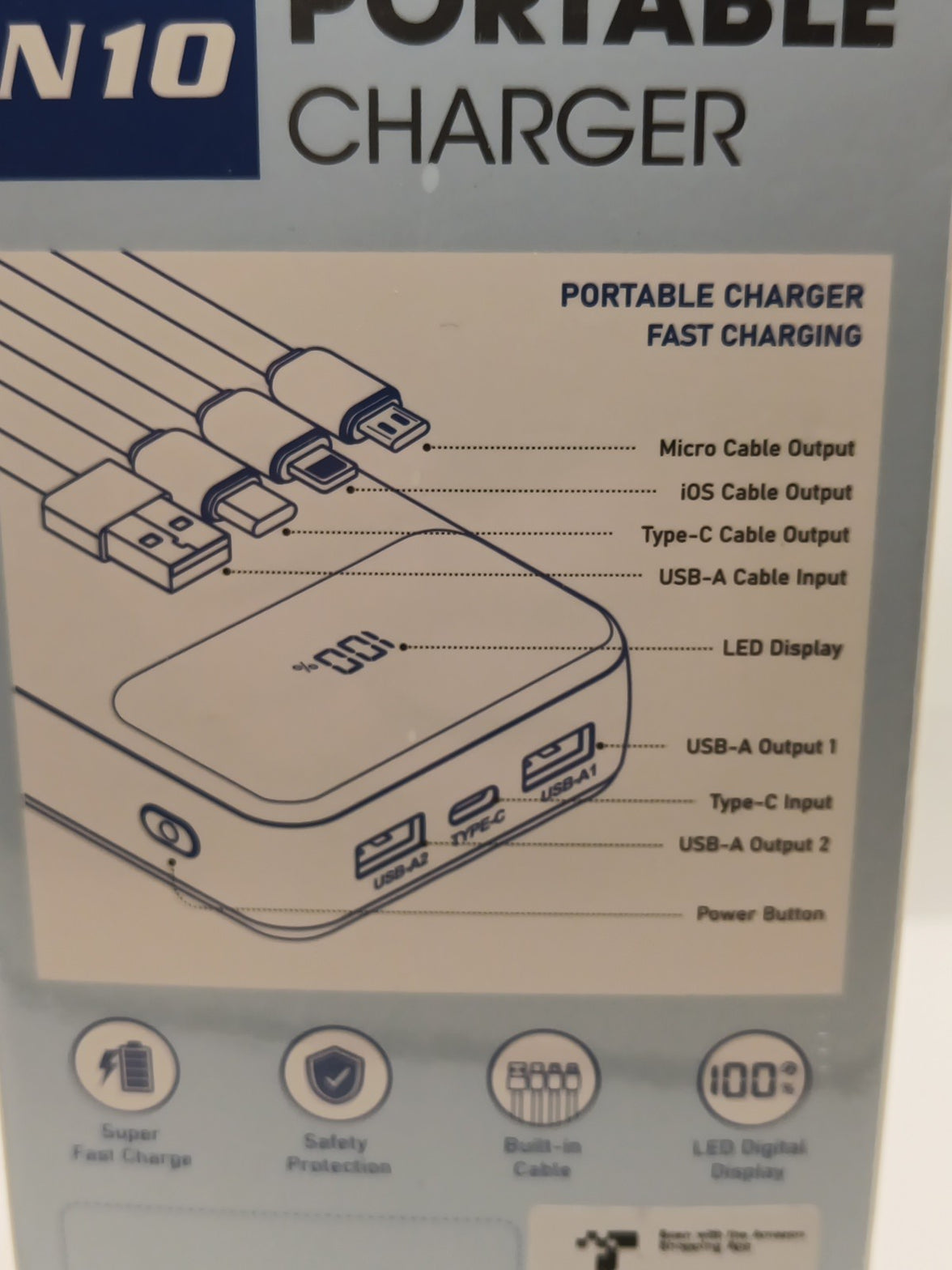 Portable High Capacity Power Bank Charger for Devices Fast Shipping3