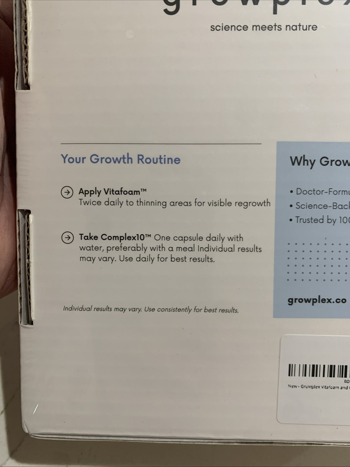 Growplex Hair Loss Prevention Kit New Sealed Package4