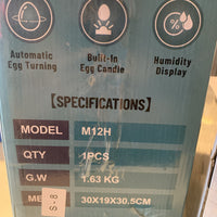 Sentye 12 Egg Incubator with Automatic Egg Turning and Humidity Controle4