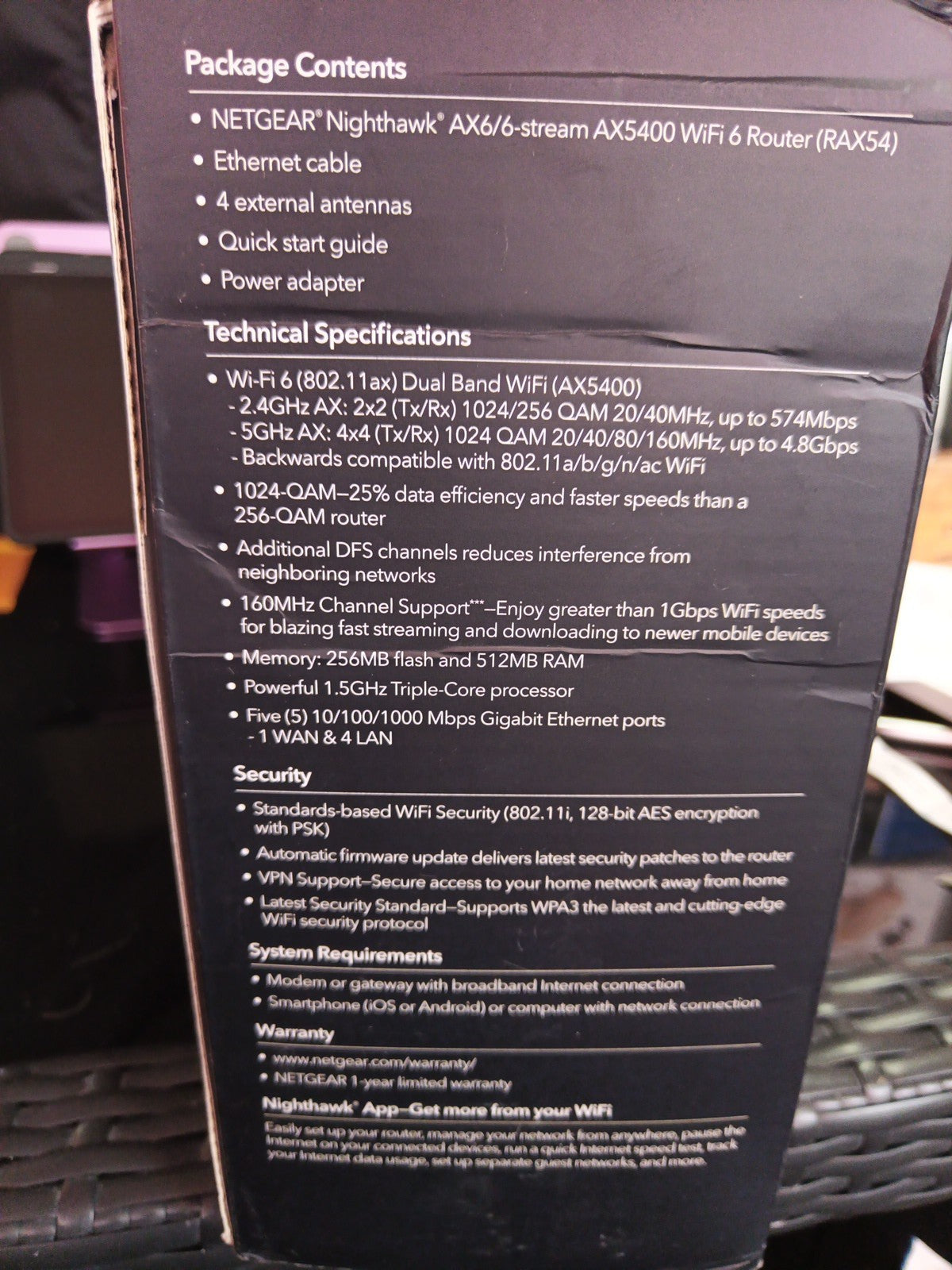 NETGEAR Nighthawk 6Stream Dual-Band WiFi 6 Router (RAX54S) AX5400 Wireless Speed12