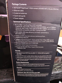 NETGEAR Nighthawk 6Stream Dual-Band WiFi 6 Router (RAX54S) AX5400 Wireless Speed12