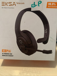 EKSAtelecom H1 Pro AI-Powered Wireless Headset, Black0