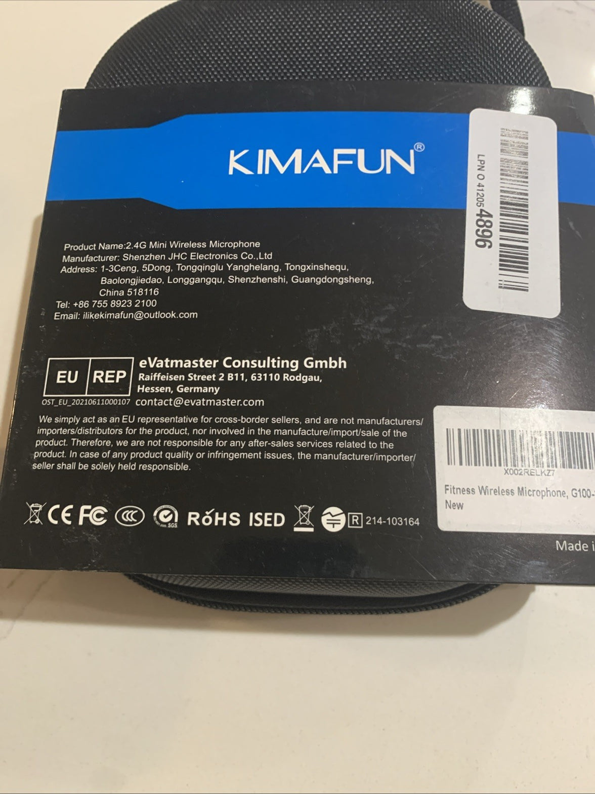 KIMAFUN Stereo Wireless In-Ear Monitor System Necklace KM-G1201