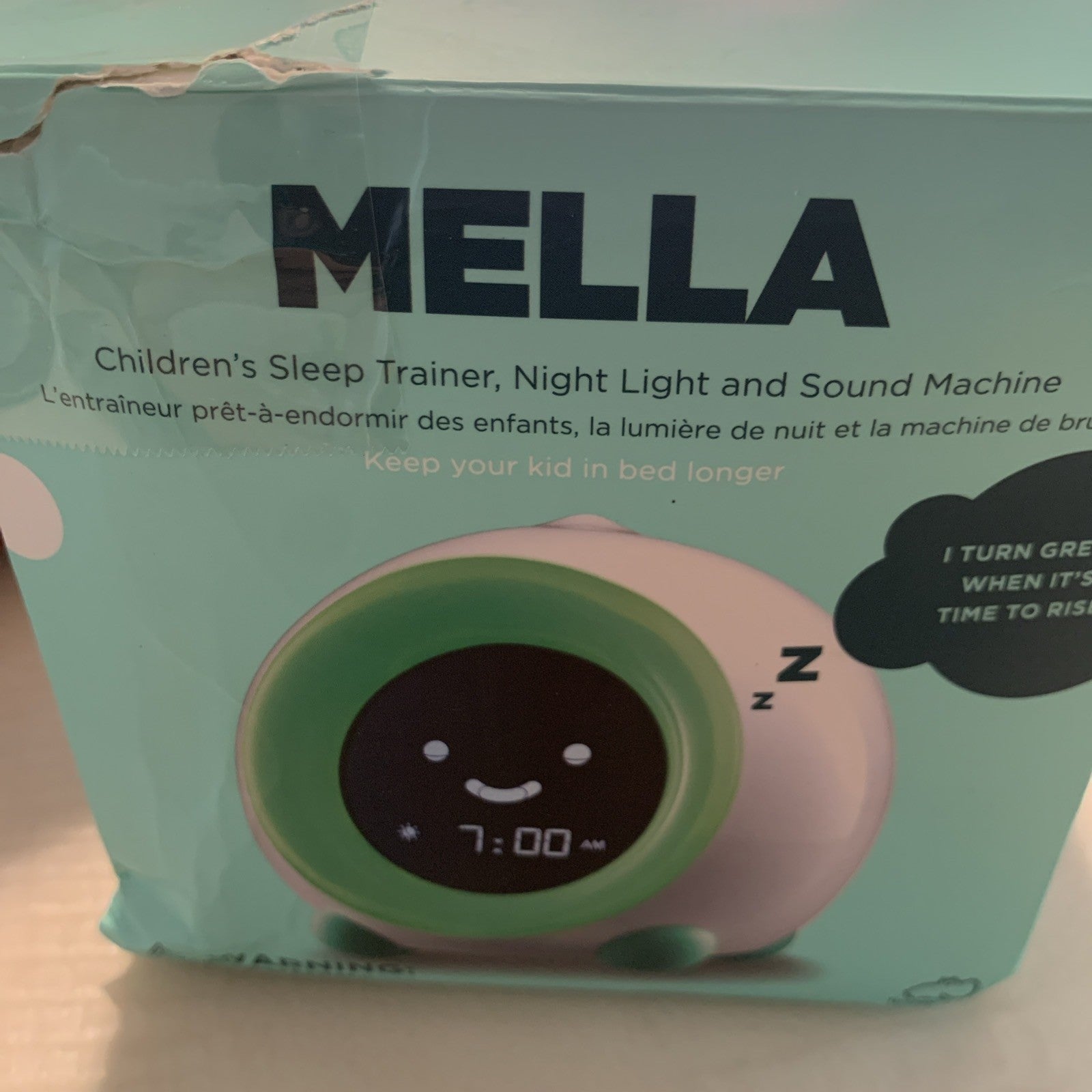 Ready to Rise Children's Trainer, Alarm Clock, Night Light and Sleep Blush white9