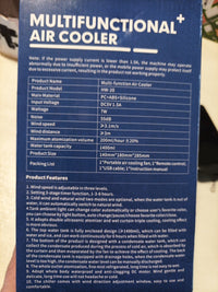 Multifunctional Air Cooler with Remote and Cable AC Fan - White4