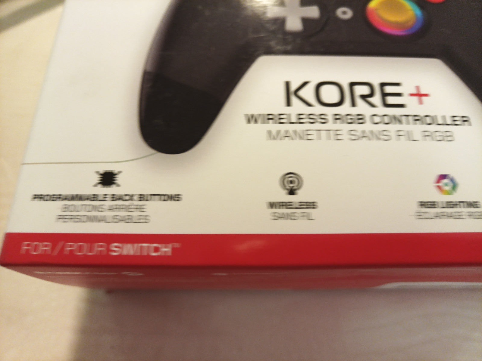 Kore + Wireless Controller for PC and Cloud Gaming with Lumectra RGB Programable2