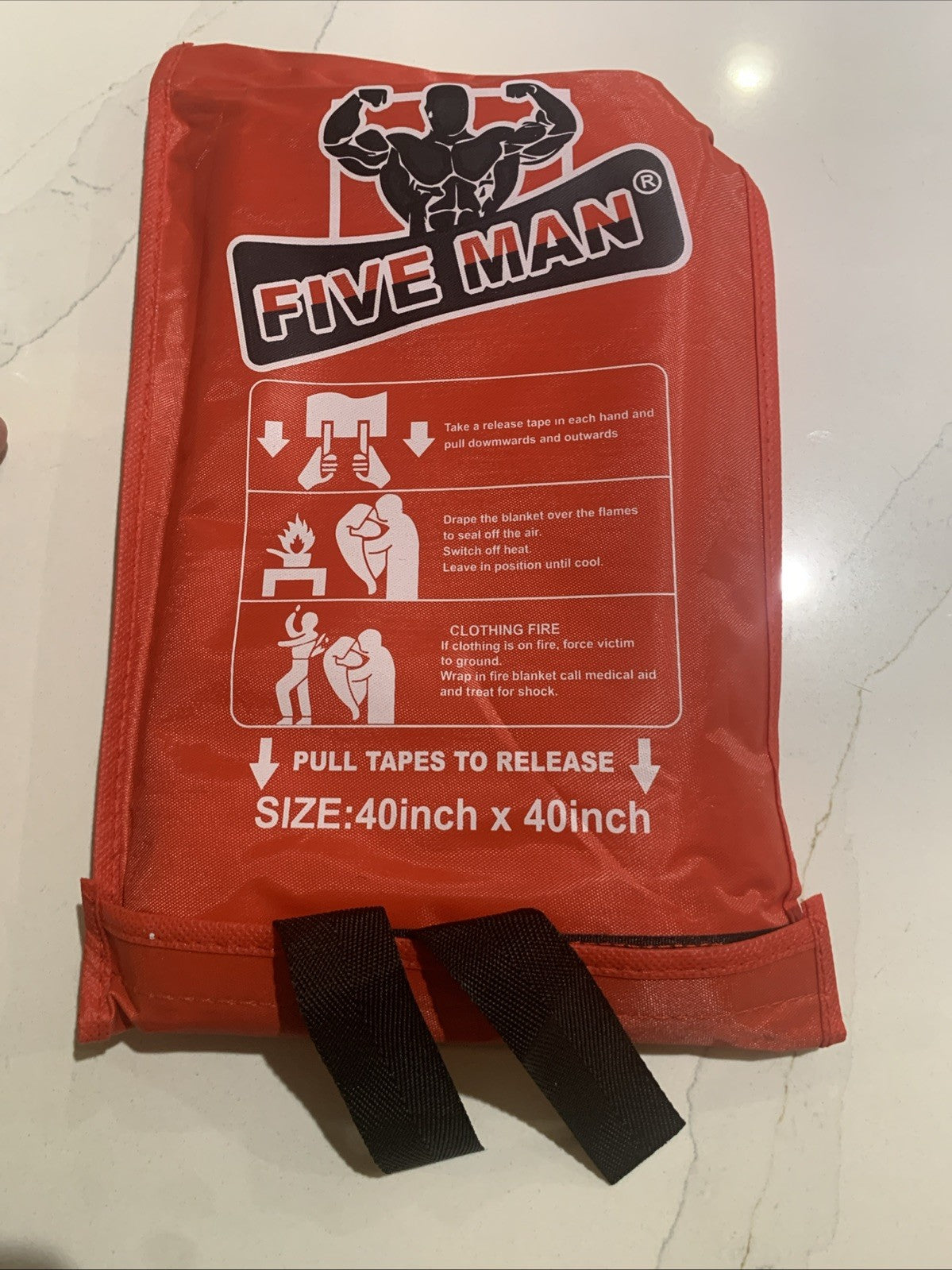 40x40 Fire Blanket - Five Man Brand3