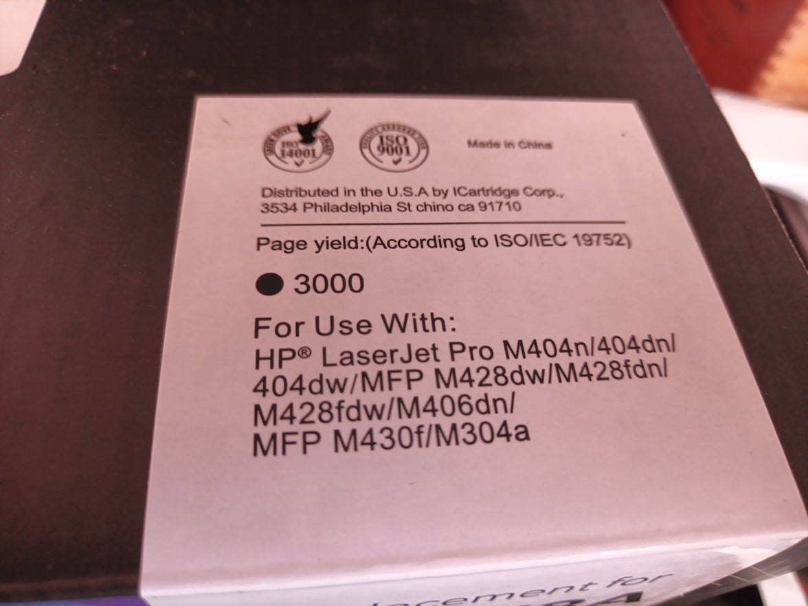 CF258A Black Toner Cartridge 2-Pack Compatible for HP M404 M428 M406 M4302