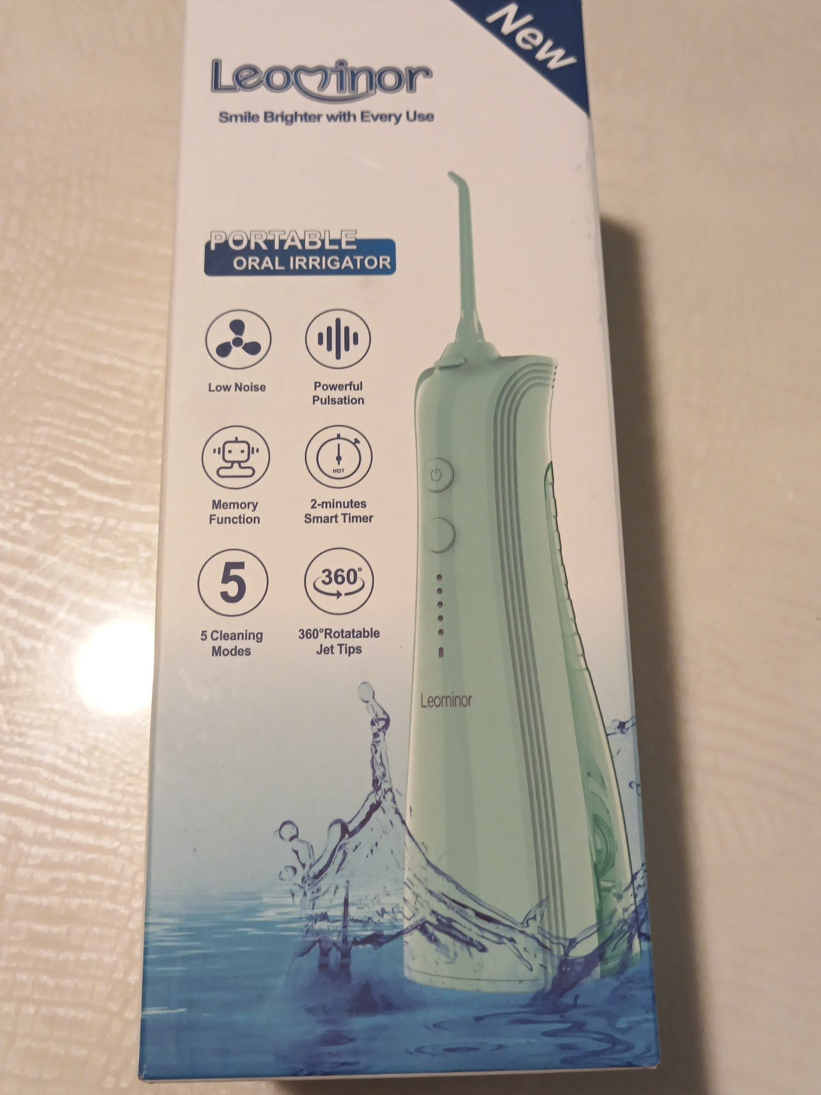 Water Dental Flosser Pick for Teeth - 5 Modes Cordless Portable Water Teeth0