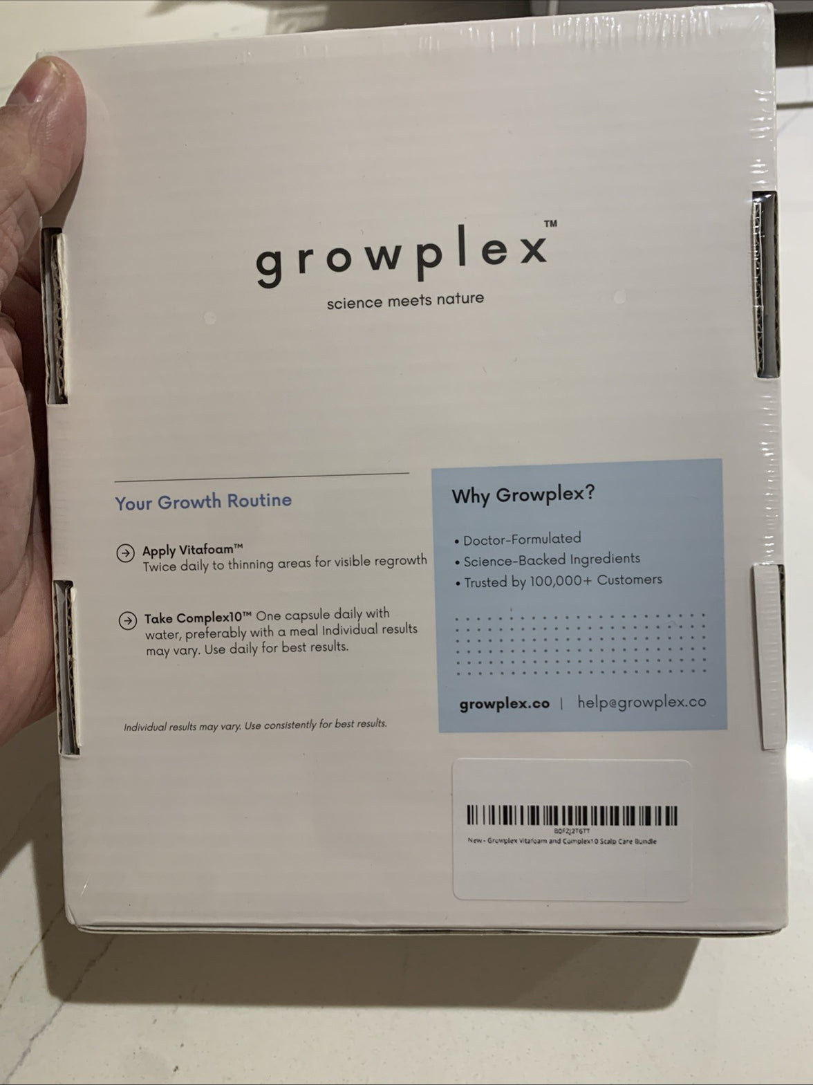Growplex Hair Loss Prevention Kit New Sealed Package3