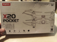 NEW Syma X20 Pocket Drone 4 Channel Remote Control Quadcopter in Blue0