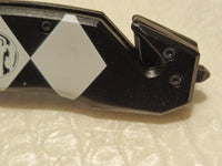 Black Power Ranger Pocket Knife Spring Assisted EDC Blade, Glass Breaker & Seatb3