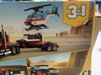 lego creator 3 in 1 Flatbed Truck With Helicopter - New In Box4
