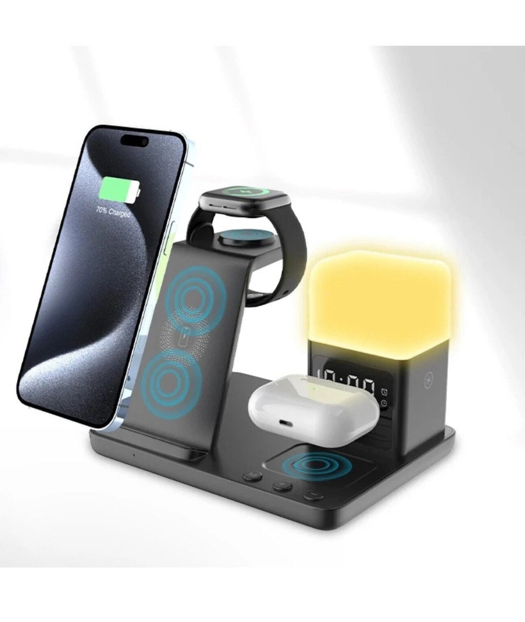 6-in-1 Multifunction Wireless Charger - For Phone , Watches and Earbuds 15w Max0