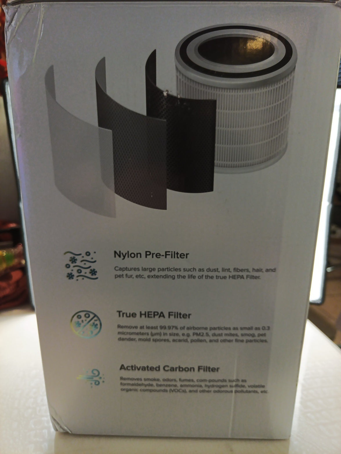 Alviera Air Purifiers for Bedroom, H13 True HEPA Filter for Smoke Pollen Dander1