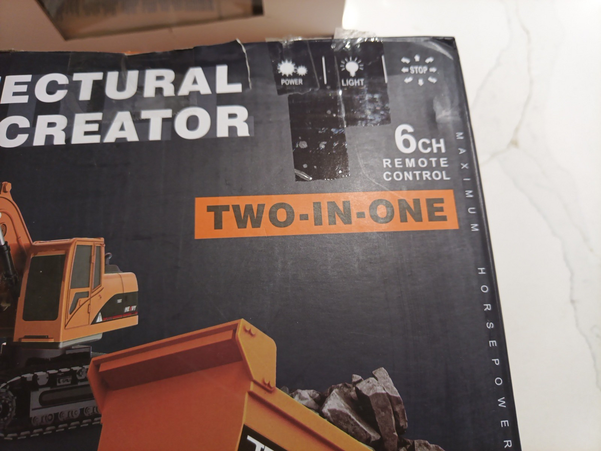 Model Engineering 2 IN 1 Architectural Creator RC Dump Truck & Excavator NEW3