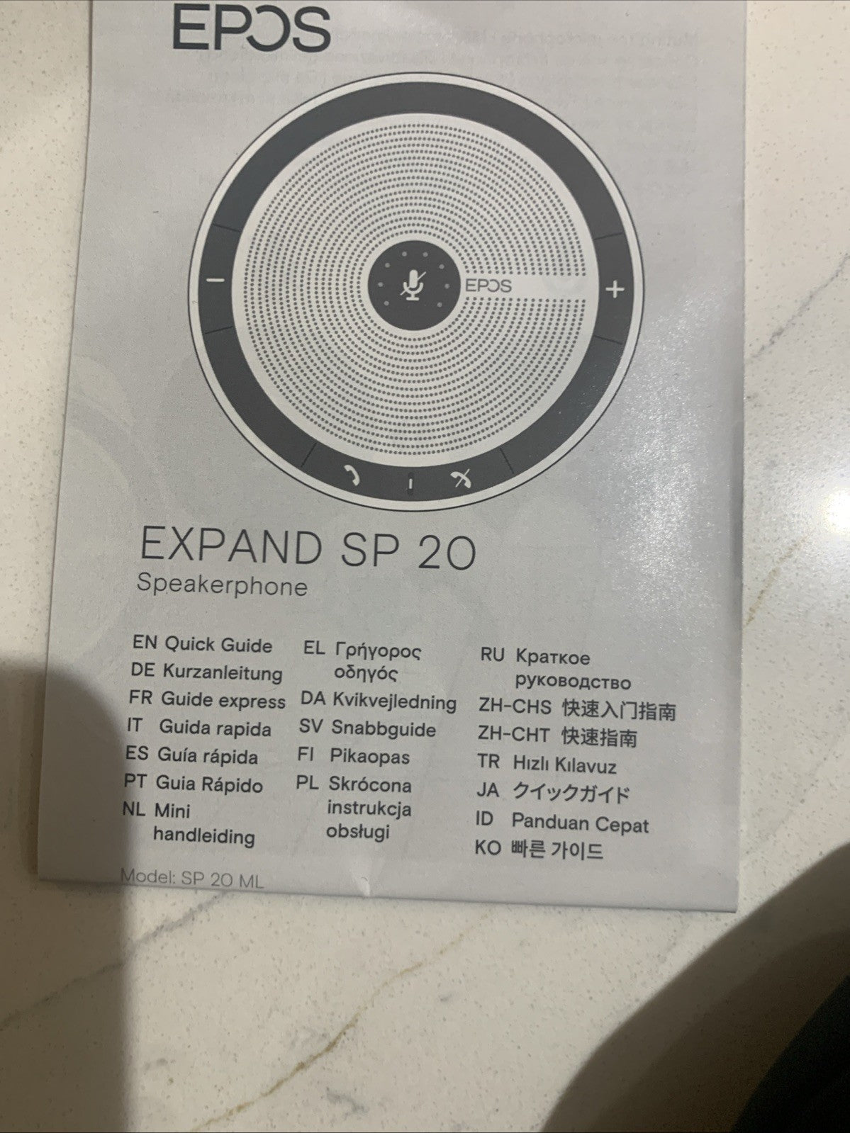 EPOS SP 20 ML Speakerphone for Lync & Mobile. New Open Box9