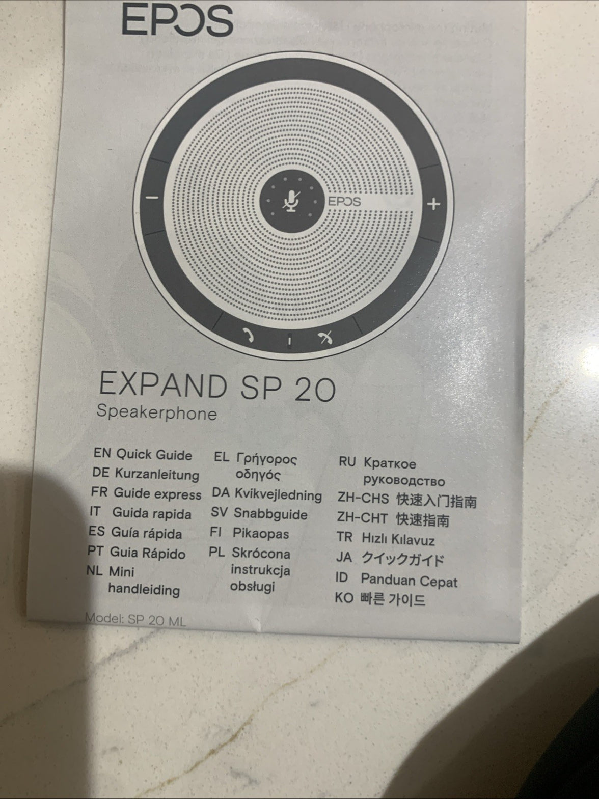 EPOS SP 20 ML Speakerphone for Lync & Mobile. New Open Box9