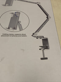 Rotatable Holder Stand Tablet Holder Multi-Angle Design Phone Clip Swivel Gray4