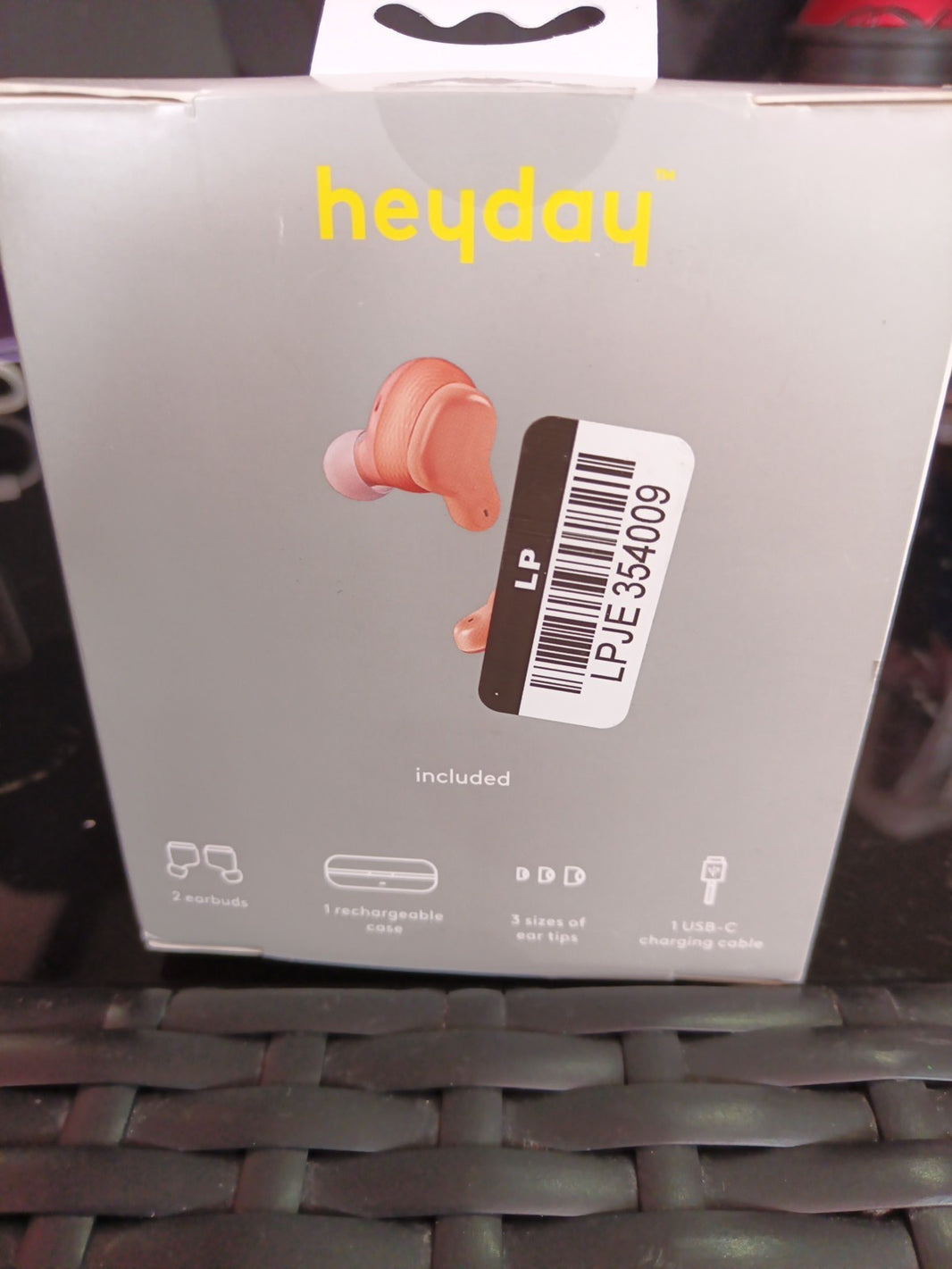 heyday TRUE WIRELESS EARBUDS/ORANGE IN CASE -NEW1