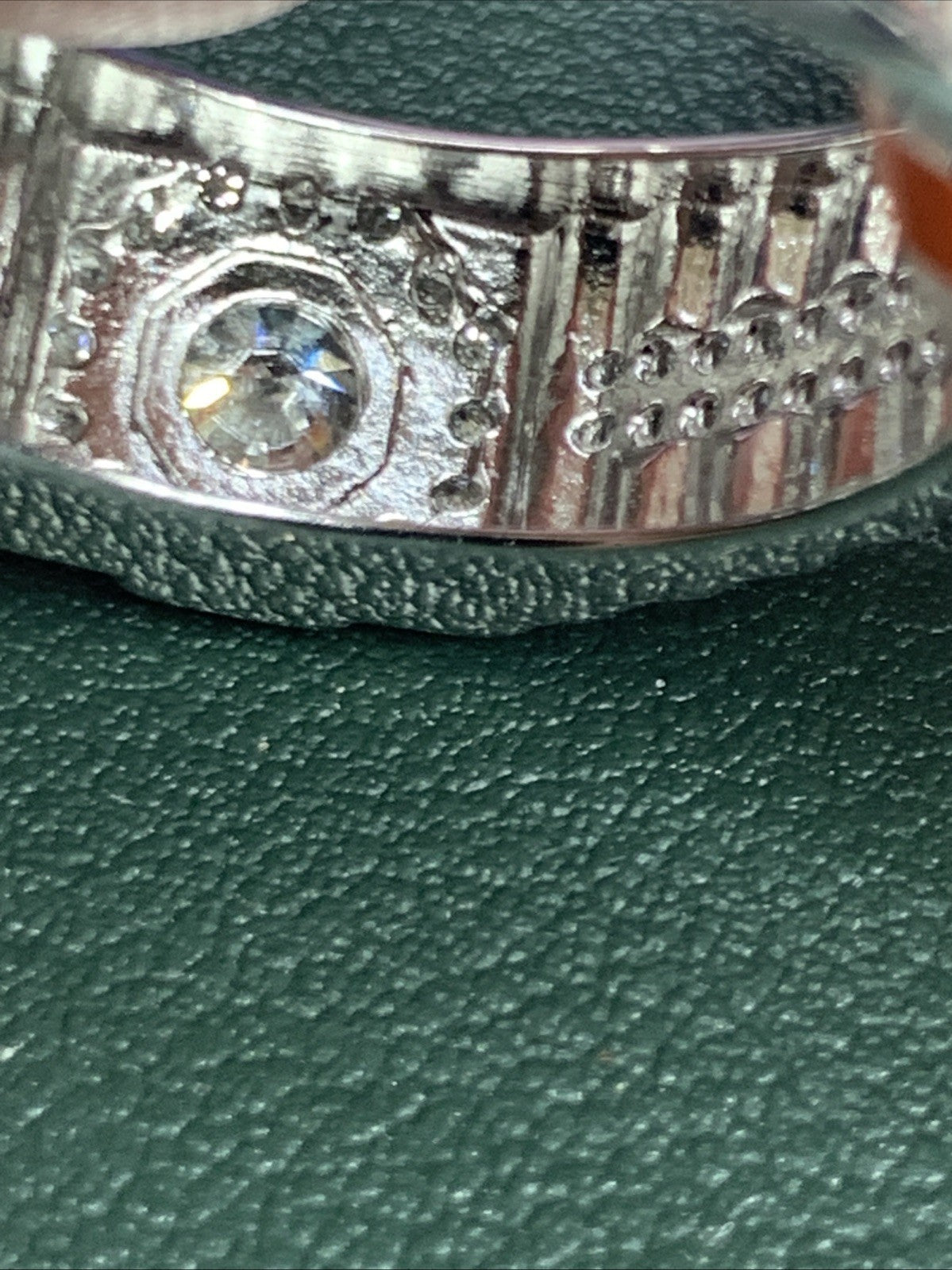 Men’s 925 Sterling Silver Cluster Ring, 2 CTW Of Moissanite. Size 118