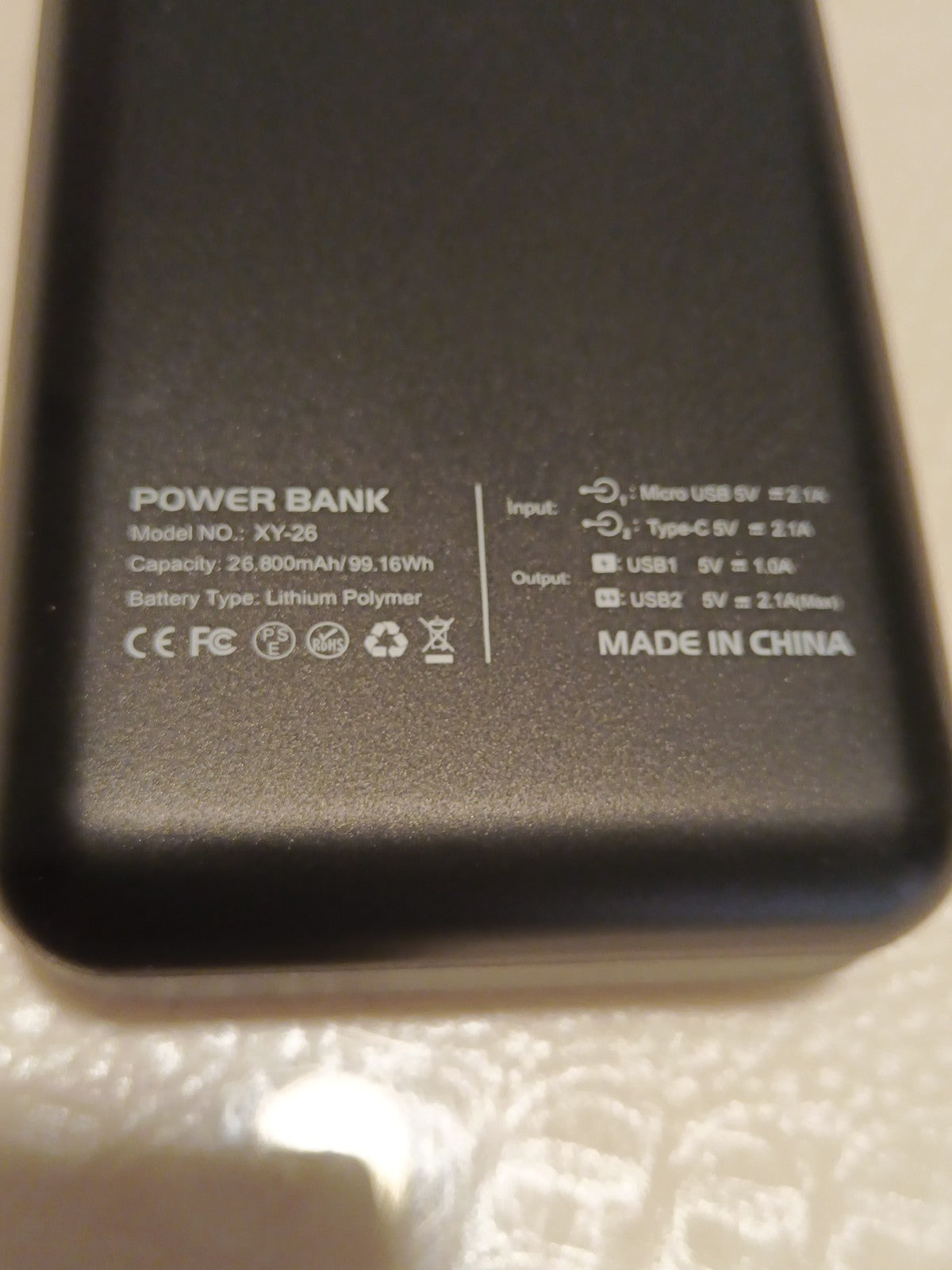 Ceeya Portable Charger 26800mAh Power Bank Battery Phone Charger 2 outlets2