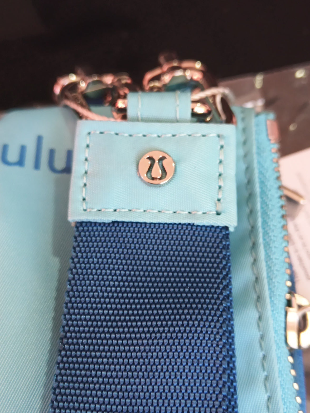 Lululemon Dual Pouch Wristlet PDGR VPOR Blue NWT One Size3