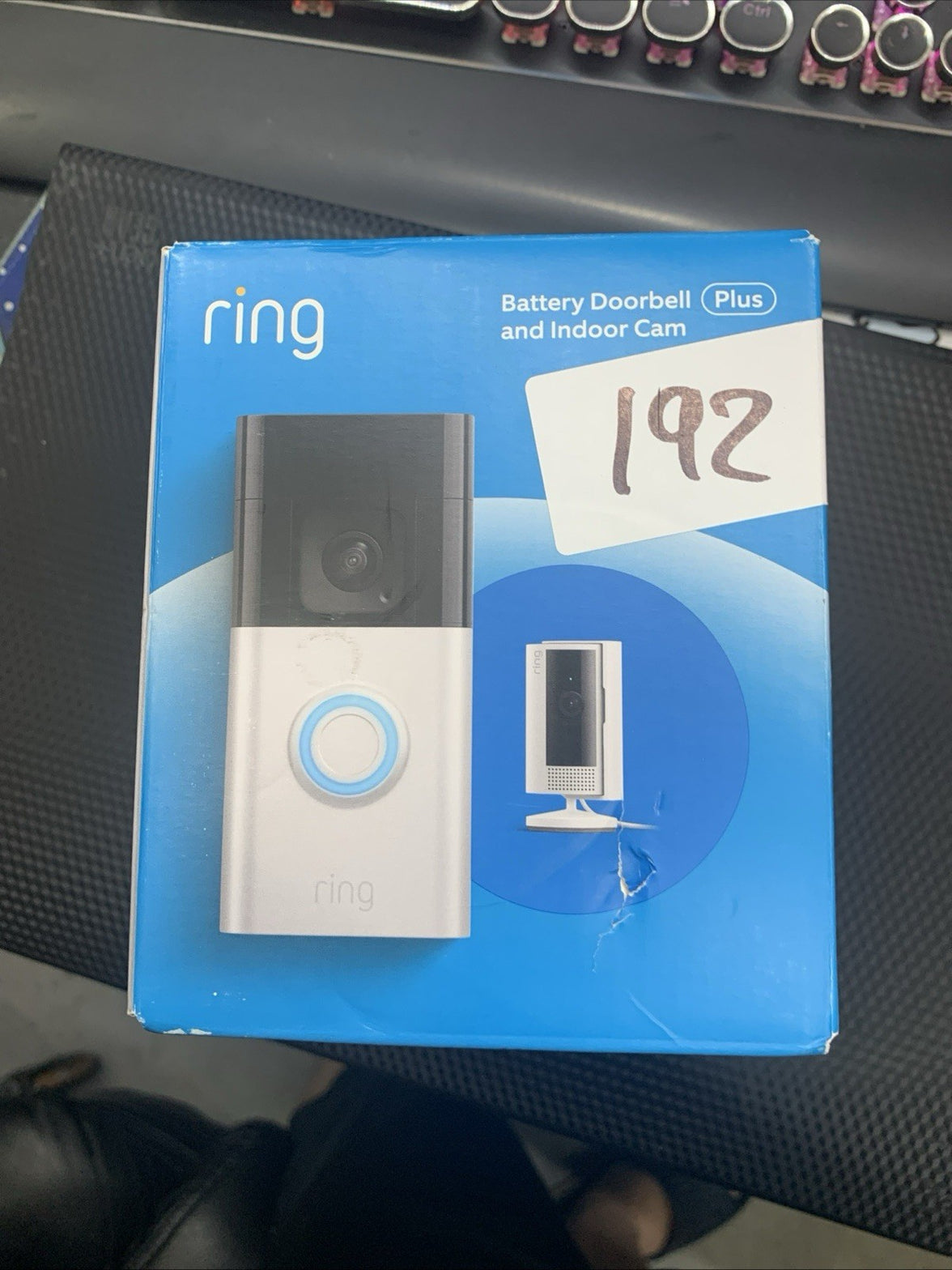 Ring Video Doorbell Plus with Night Vision & Indoor Camera New Open Box0
