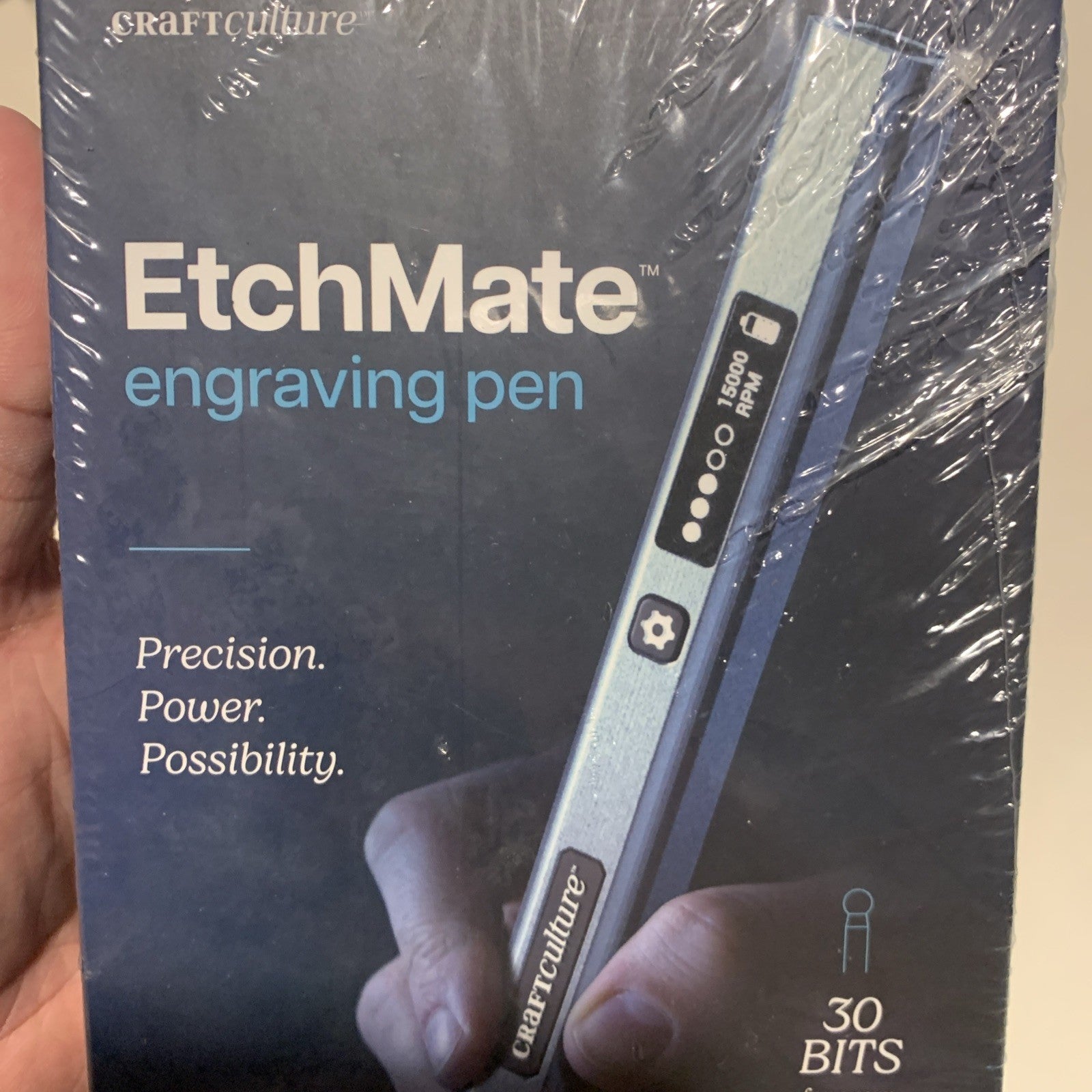 Etchmate Engraving Pen for Metal, Wood, Glass, Plastic, SEALED, ART,  30 Bits1