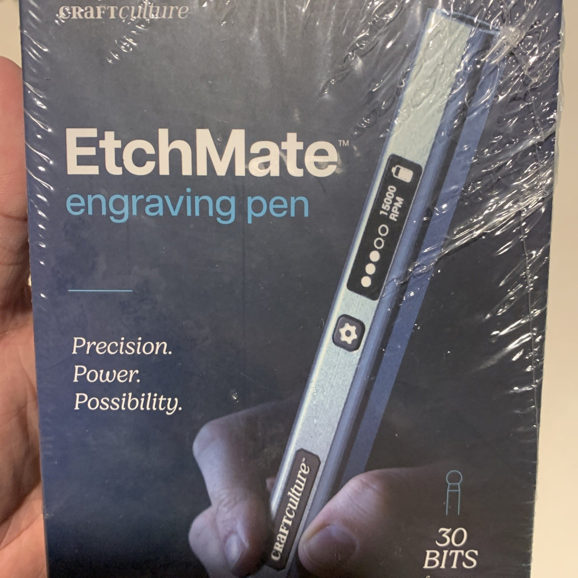 Etchmate Engraving Pen for Metal, Wood, Glass, Plastic, SEALED, ART,  30 Bits1